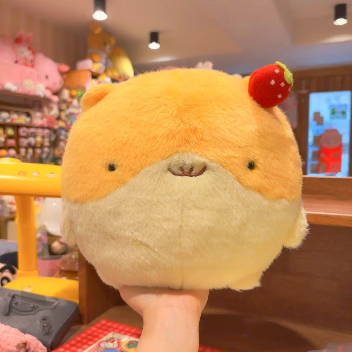고전 햄마로 딸기 햄스터 인형