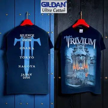 밴드T TRIVIUM 트리비엄 2016년 내한 공연 투어 티셔츠 블랙 S