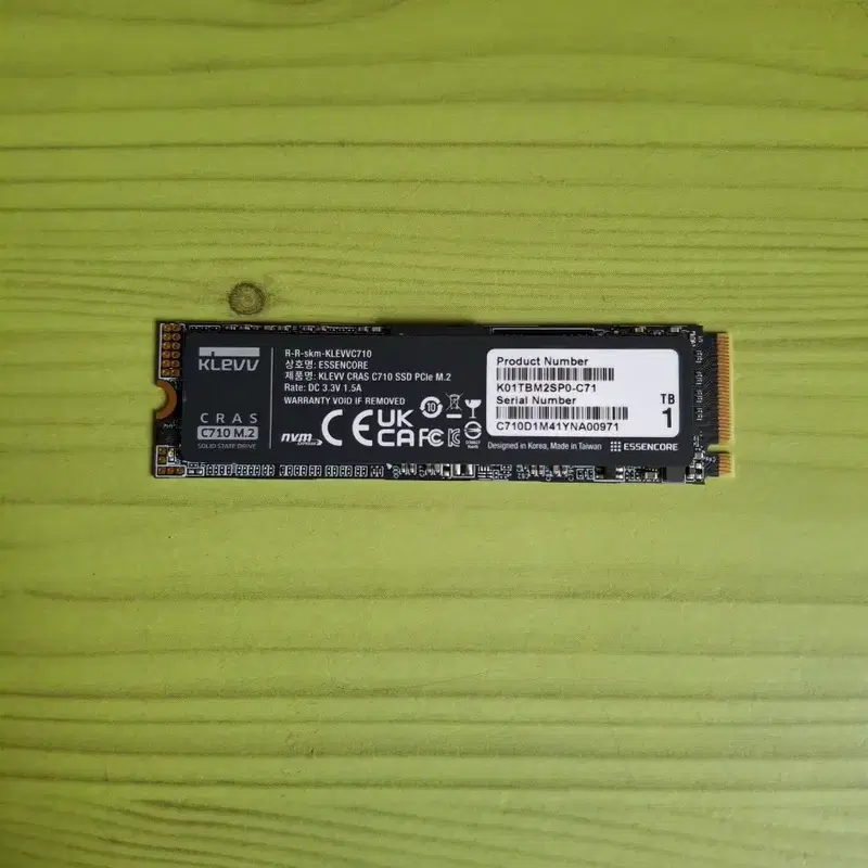 보증O) 클레브 민트급 NVME 1TB CRAS C710 M.2 SSD