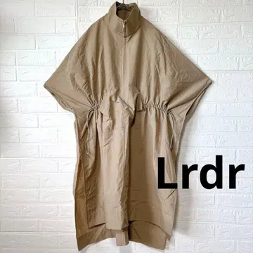 LrdR 베이지 판초 드로스트 코트 원피스 루즈핏 빅