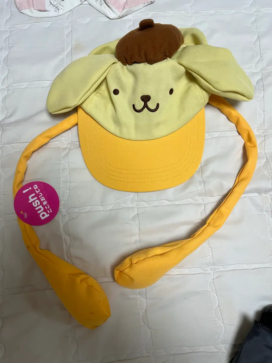 산리오 폼폼푸린 귀 모자