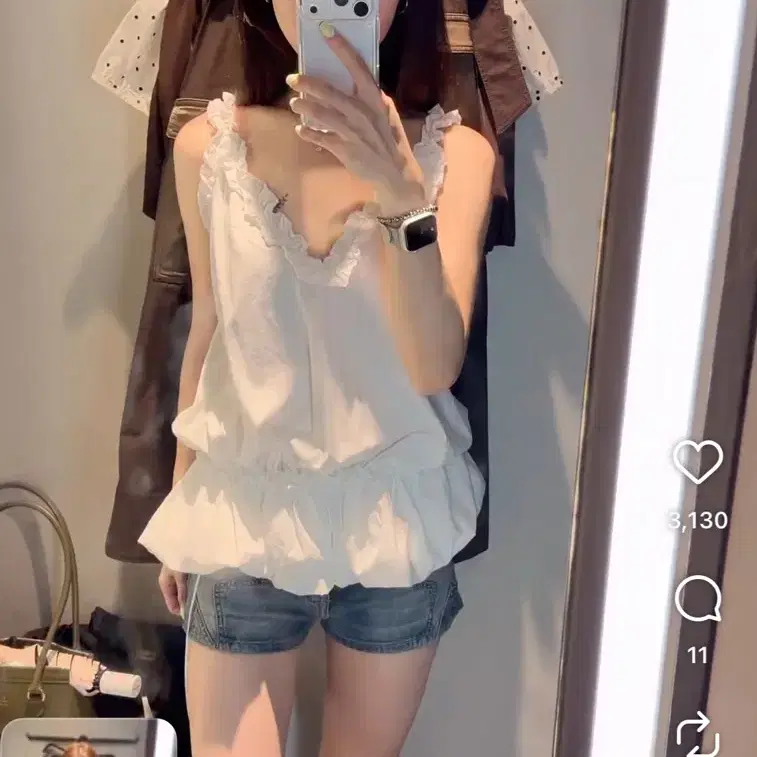 자라 볼륨핏 프릴 탑