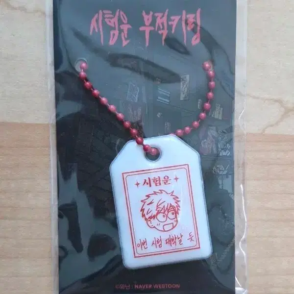 집이 없어 팝업 시험운 부적 키링 고해준