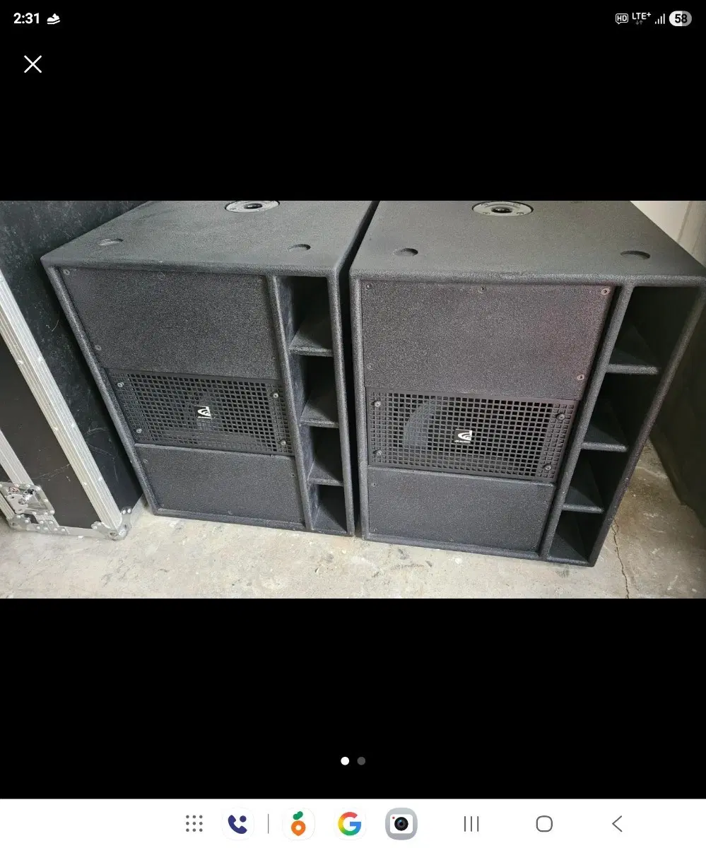 JK AUDIO 12인치떠블우퍼 2통 판매해요