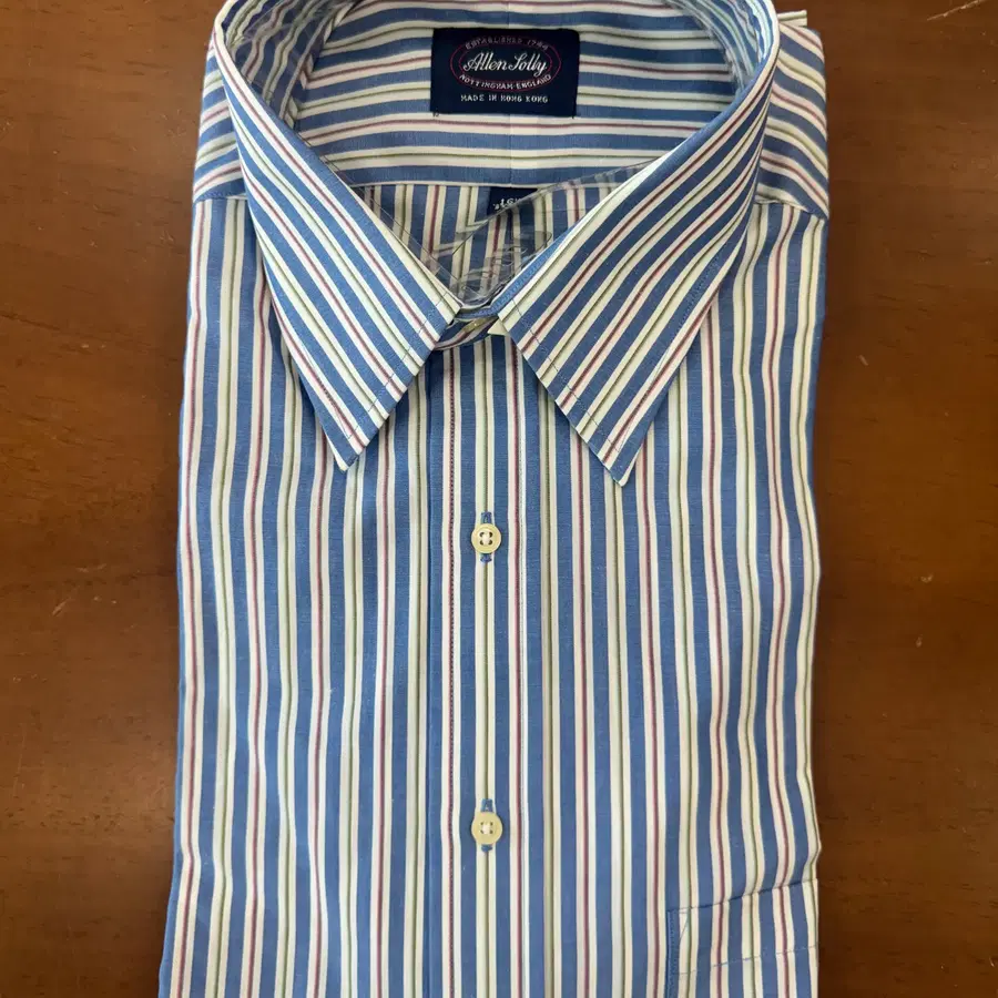 앨런 솔리 멀티 스트라이프 드레스셔츠 대략 105~110(XL)