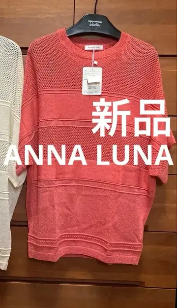 새상품 ANNA LUNA 반팔 시스루 돌먼 티셔츠 m 메쉬 시어
