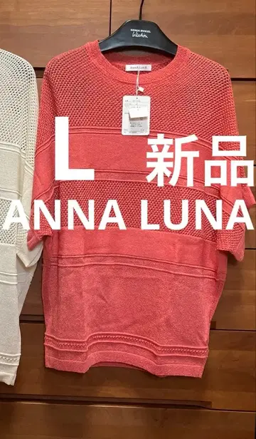 새상품 ANNA LUNA 반팔 시스루 돌먼 티셔츠 m 메쉬 시어