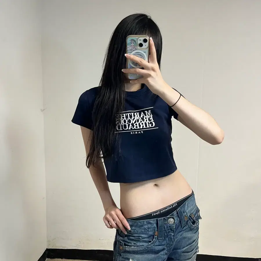 마리떼프랑소와저버 네이비 크롭티