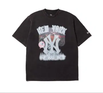 NEW ERA 티셔츠 Flame 뉴욕 양키스 블랙