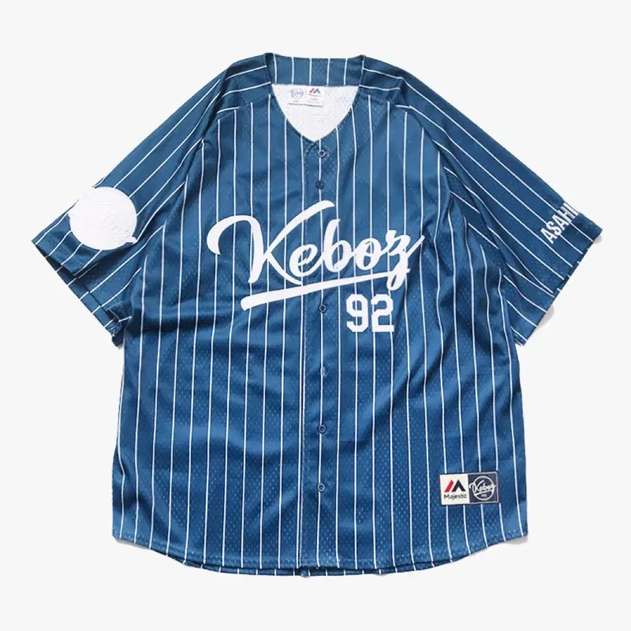 KEBOZ X MAJESTIC 메쉬 베이스볼 셔츠