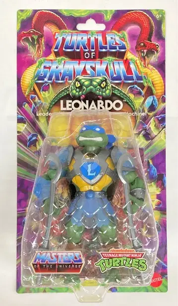 MATTEL MASTERS OF THE UNIVERSE X TEENAGE MUTANT NINJA TURTLES LEONARDO