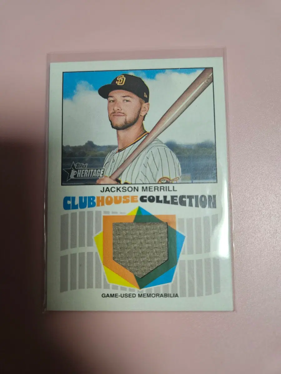 샌디에이고) 잭슨 메릴 2024 Topps Heritage 저지 카드