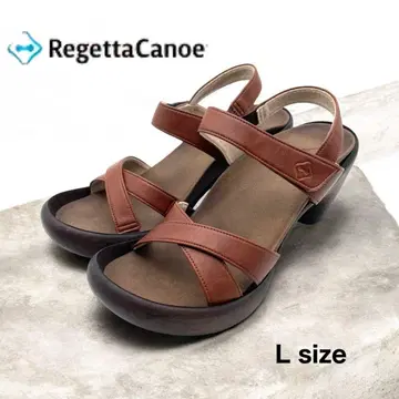 RegettaCanoe 컴포트 샌들 브라운 24cm 일본제
