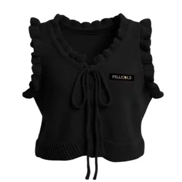 pellicule 페리큐르 frill knit tops