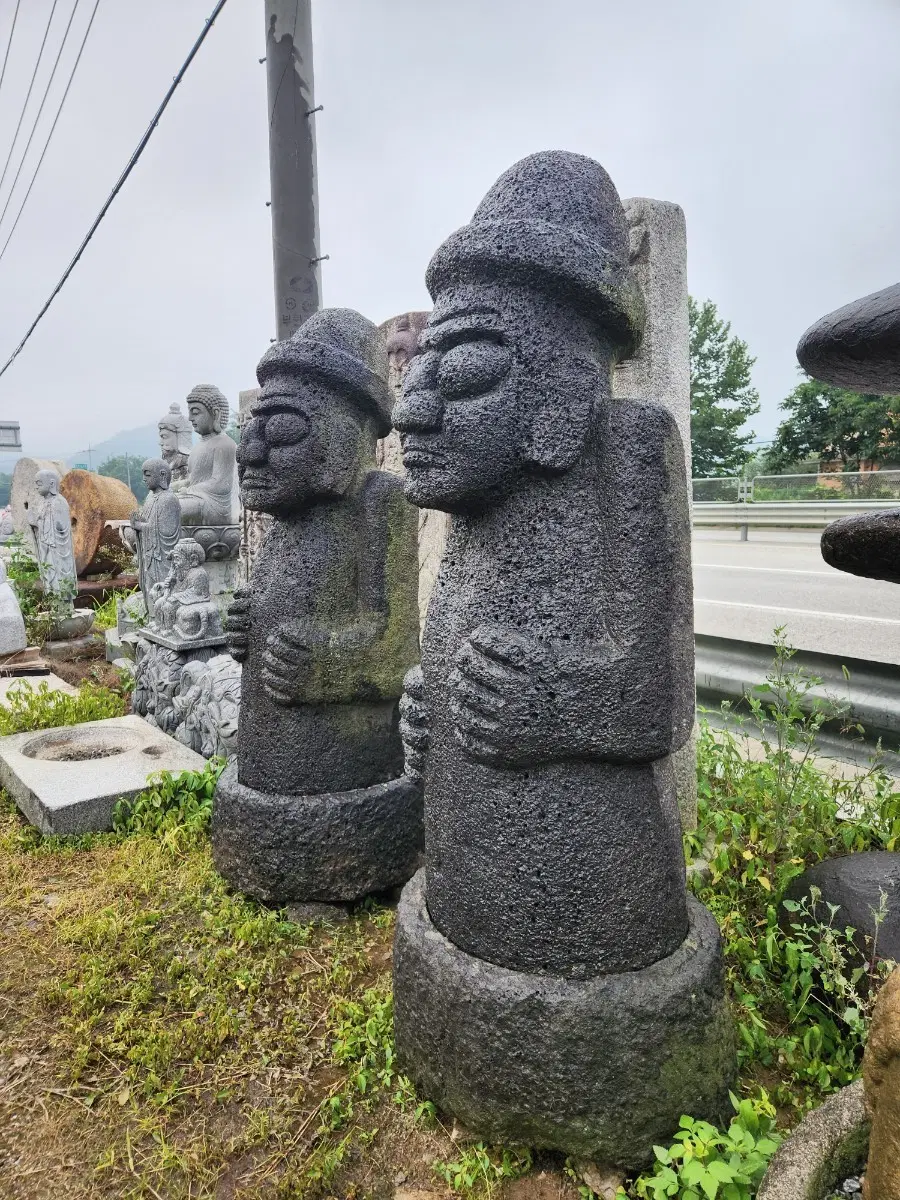 제주 진품 현무암 하르방 하루방