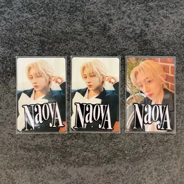 MAZZEL NAOYA 트레이딩 카드 3장 세트