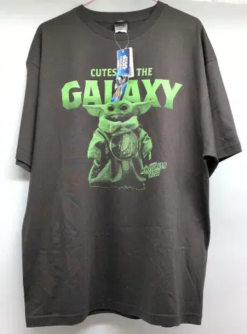 COLSUN COLLECTION T셔츠 GROGU / CUTEST IN THE GALAXY 블랙 XL