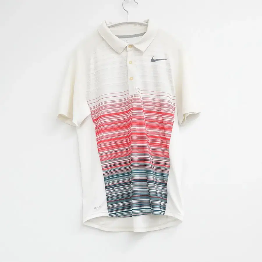 Nike 나이키 아이보리 패턴 카라 기능성 반팔 티셔츠