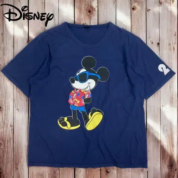 07M051 Disney 미키 반팔 T셔츠 봄/여름 빅 사이즈 4L