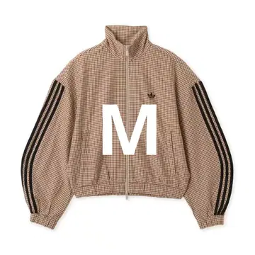 adidas 체크 트랙탑 베이지 M 사이즈