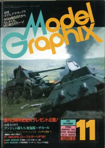 대일본회화 모델그래픽스 1987/11 No.37