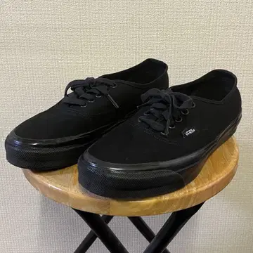 반스 프리미엄 오센틱 블랙 올블랙 26.5cm