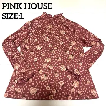 PINK HOUSE 핑크하우스 티셔츠 긴팔 꽃무늬 레이스