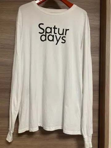 Saturdays NYC 화이트 긴팔 티셔츠