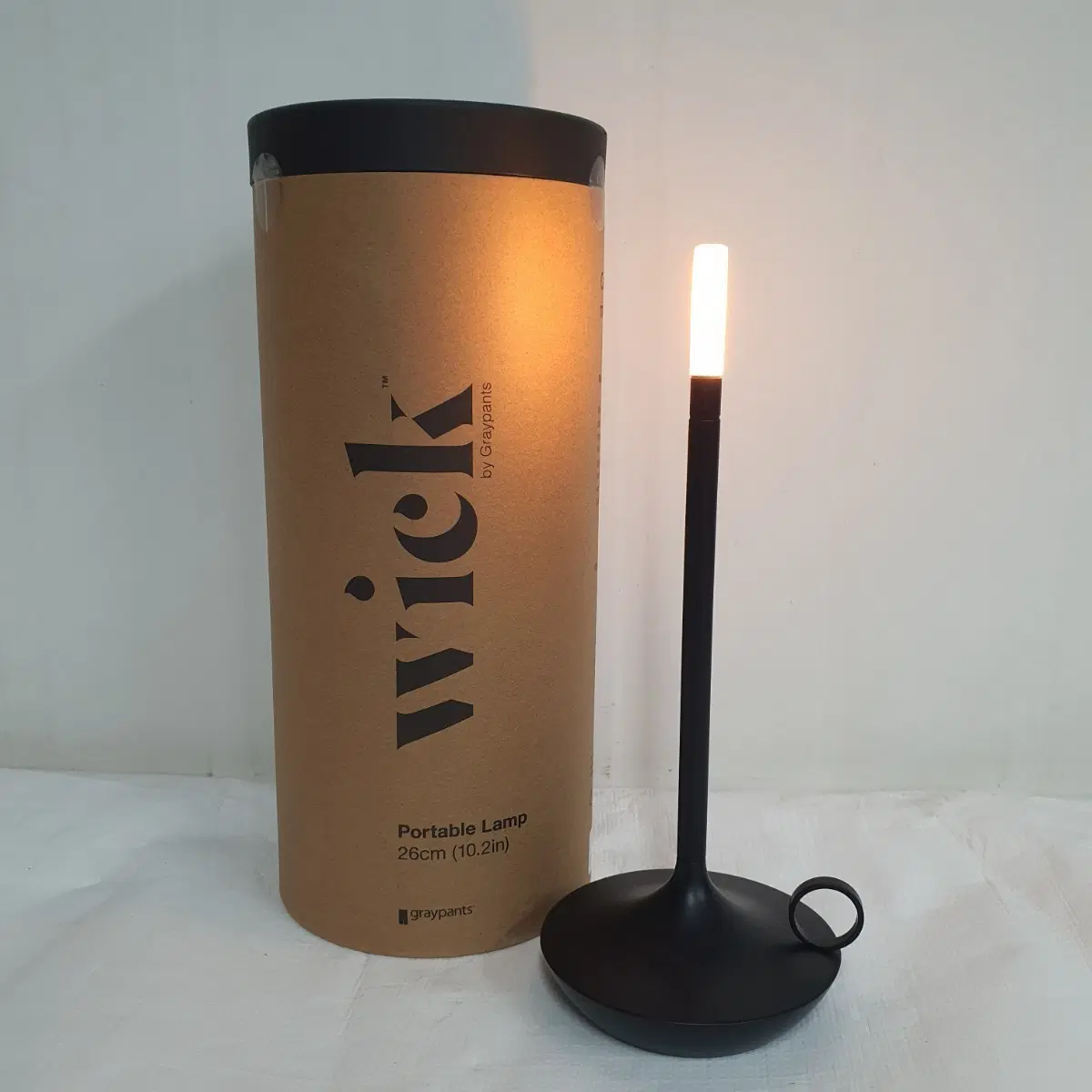 윅 LED 테이블램프 캔들램프 WICK 랜턴 블랙 (새상품)
