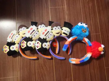 USJ 미니언 세서미 스트릿 머리띠 4개 묶음 판매
