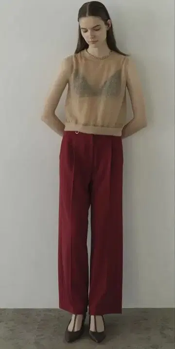 클라네 2WAY TUCK 스트레이트 팬츠
