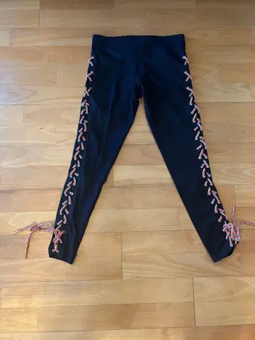 ZUMBA 레깅스 스패츠 블랙 레이스업