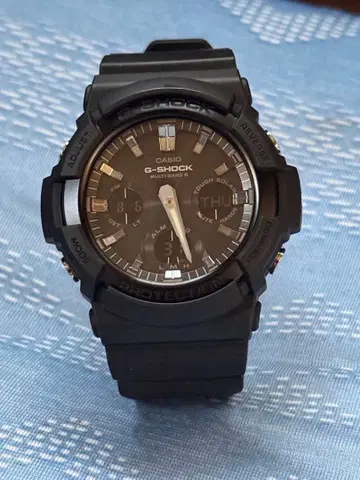 CASIO G-SHOCK GAW-100B-1AJF 솔라 전파 블랙
