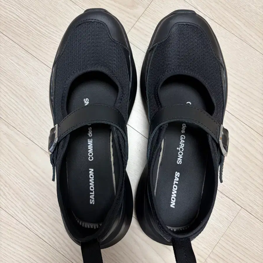 살로몬 x 꼼데가르송 RX 메리 제인 플랫폼 블랙