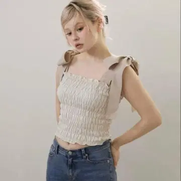 andmary May 셔링 탑 아이보리