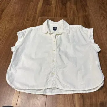 GAP 여성용 반팔 셔츠 화이트 M