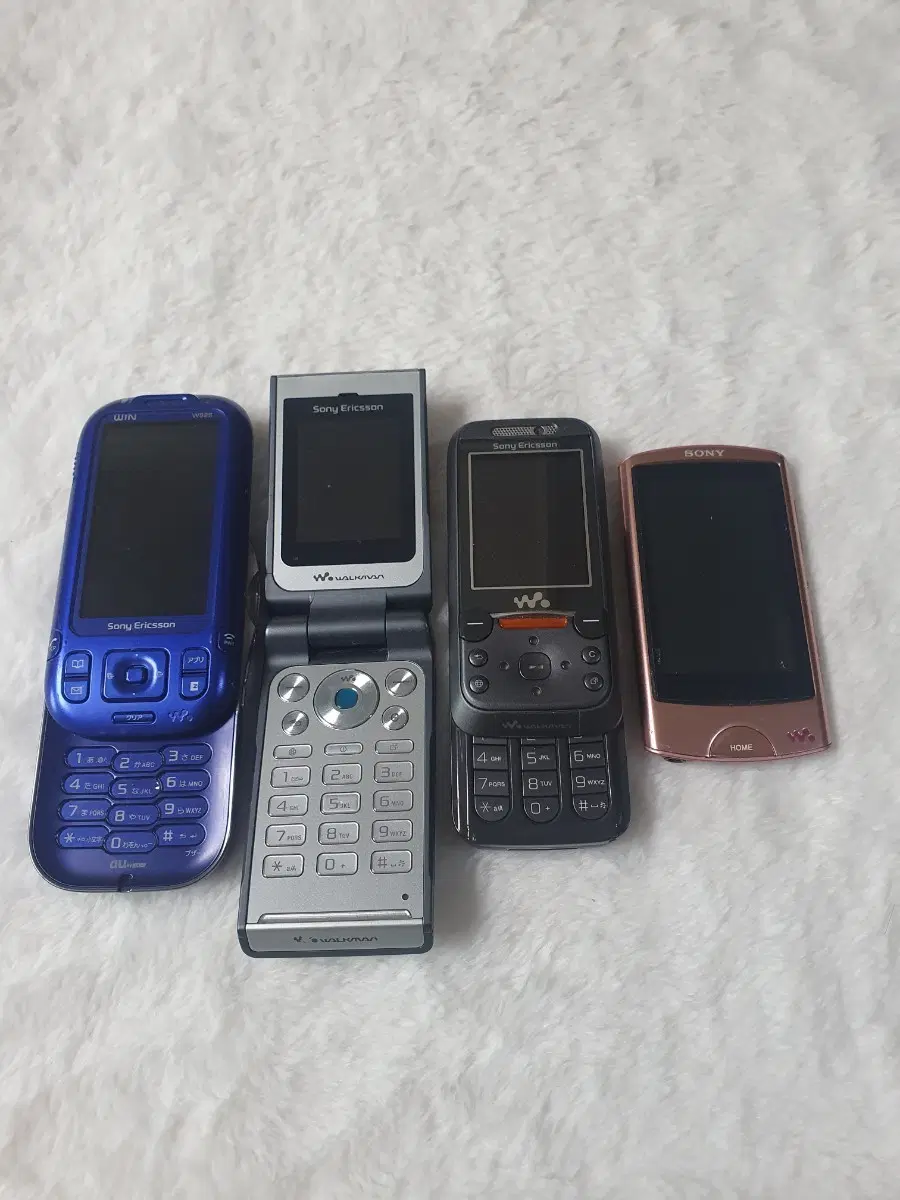 갸루폰 소니 에릭슨 W52S, ₩380i, W850I, NW-A860  워크맨폰 정상작동