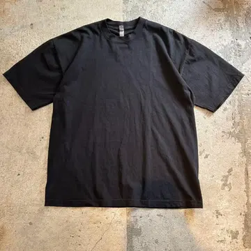 새상품 로스앤젤레스 어패럴 6.5oz 반팔 T셔츠 블랙 L