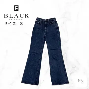 BLACK BY MOUSSY 블랙바이마우지 블랙 플레어 데님 S