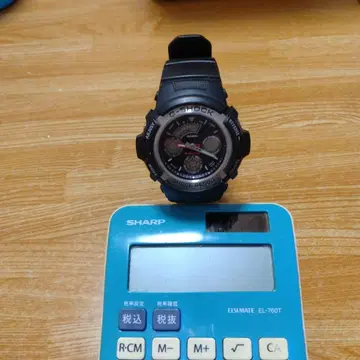 CASIO G-SHOCK 아날로그 쿼츠 손목시계 블랙