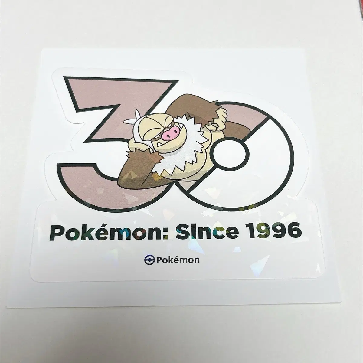 포켓몬스터 포켓몬 30주년 게을킹 로고 스티커