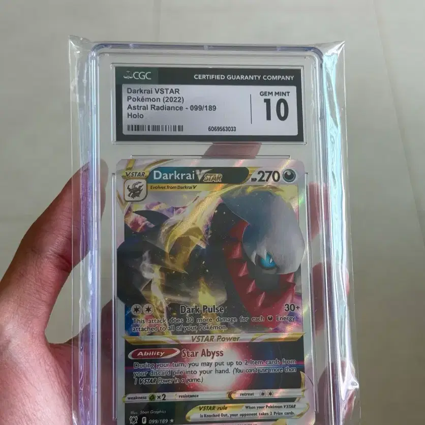 포켓몬 카드 2022 다크라이 VSTAR CGC 10
