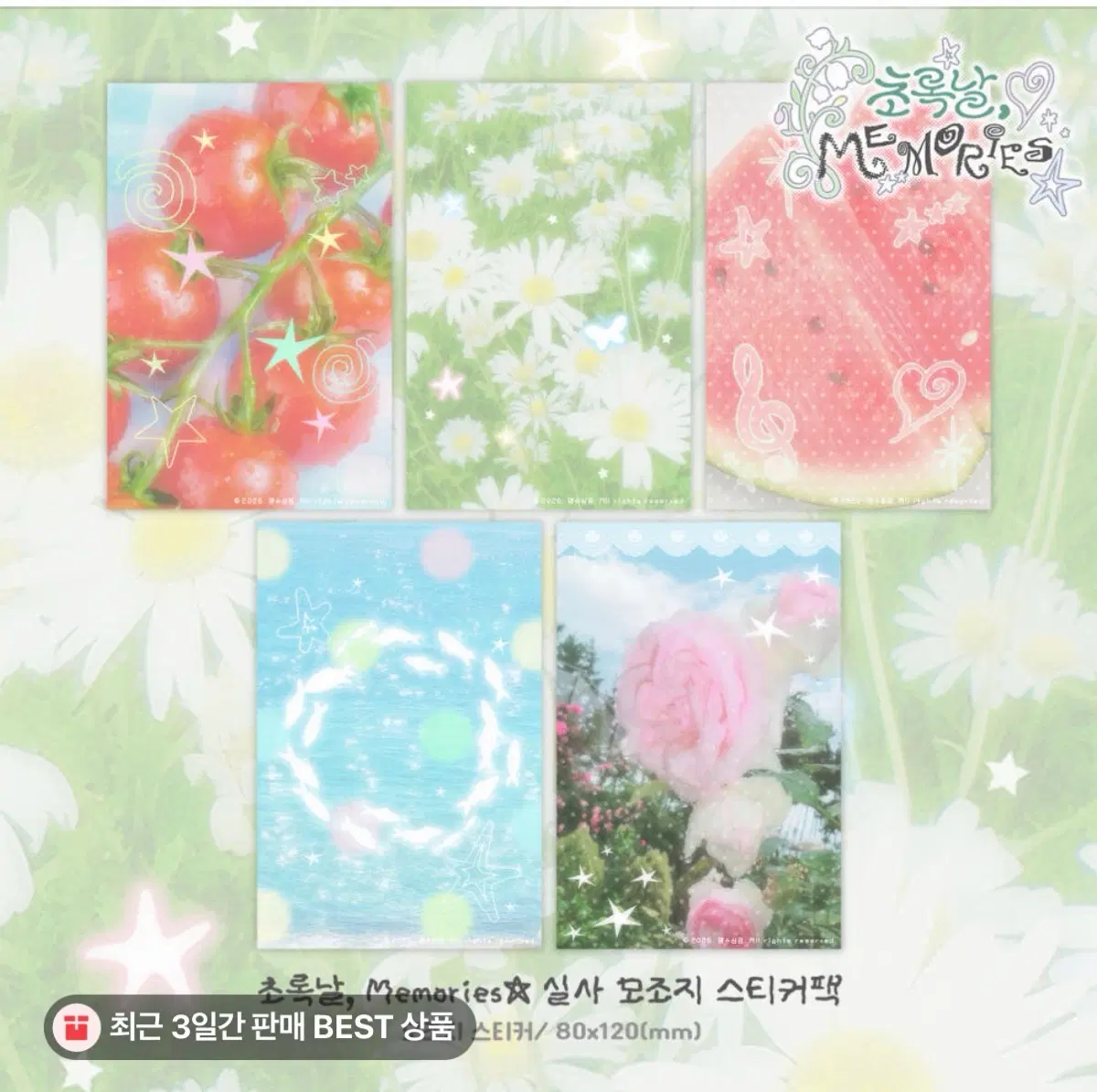 실사모조지 여름 (맹수상점, 스우) 총 10장 띵