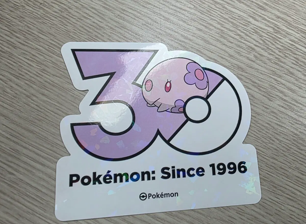 포켓몬 30주년 로고 스티커 몽나