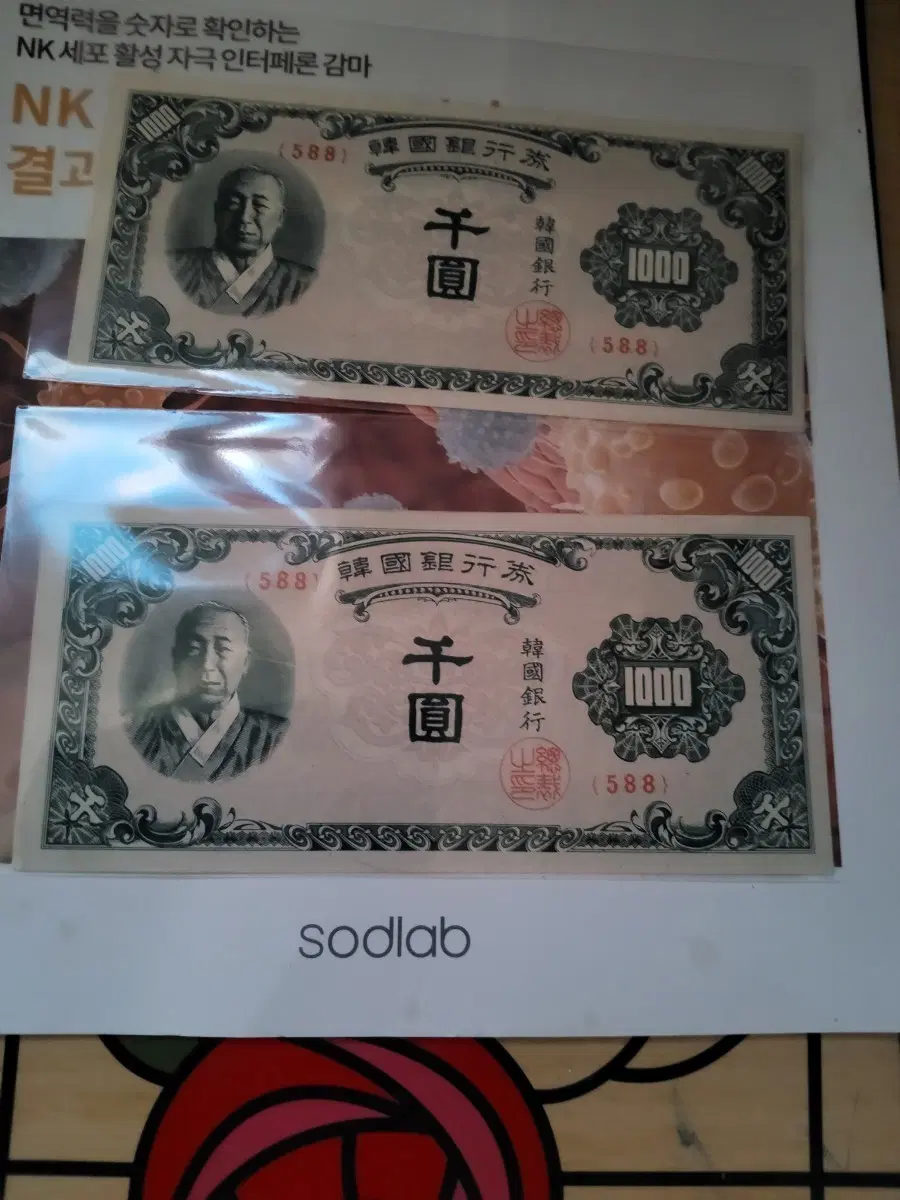 좌이박 미사용 2장