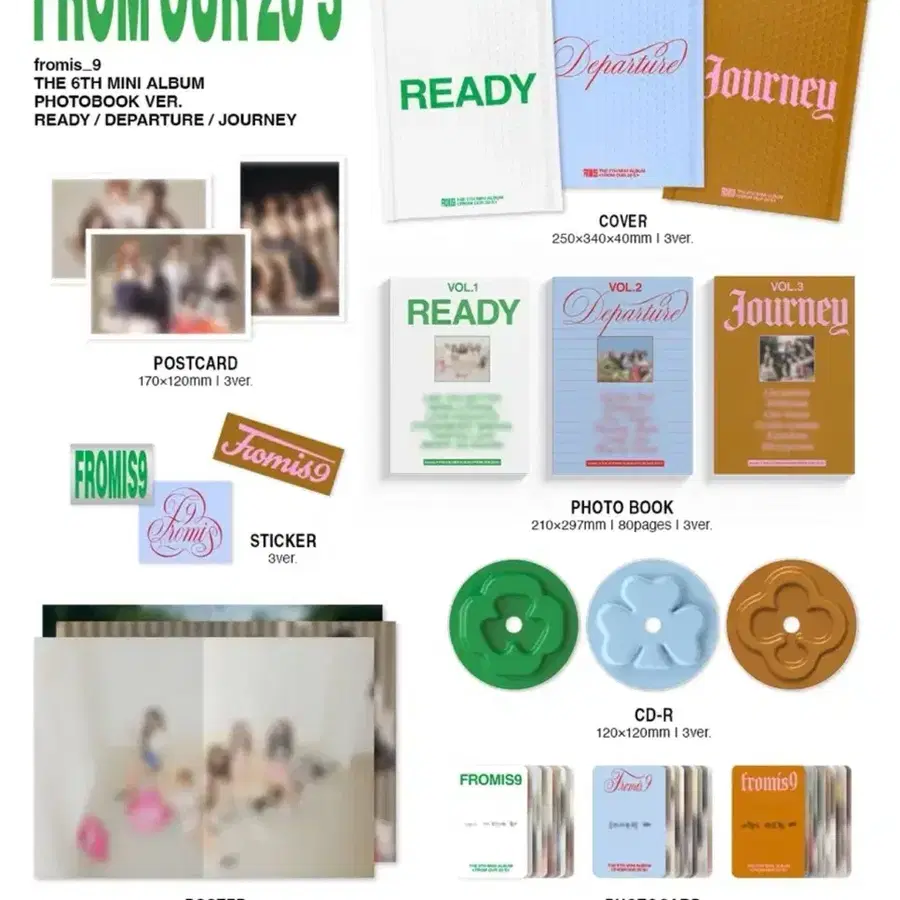 (미공포+미개봉 앨범) 프로미스나인 미개봉 앨범 + 미공포 1장