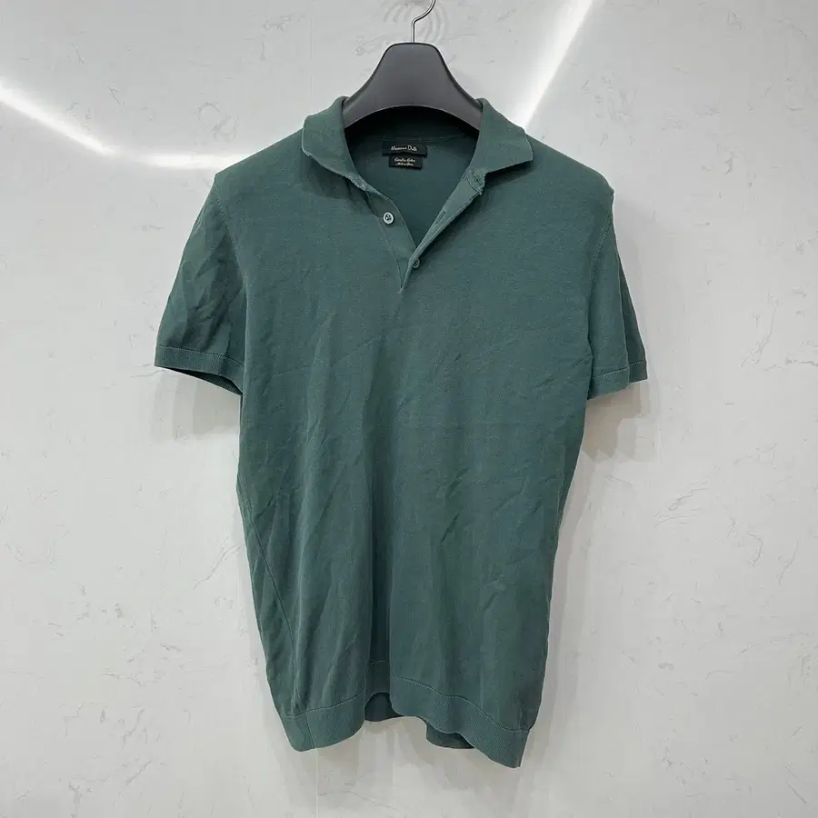 마시모두띠 Massimo Dutti 코튼 니트 카라 폴로티 M 95