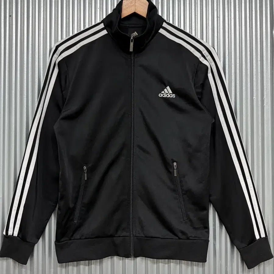 [S] 아디다스 adidas 삼선 저지 트랙자켓 블랙 집업 3.5