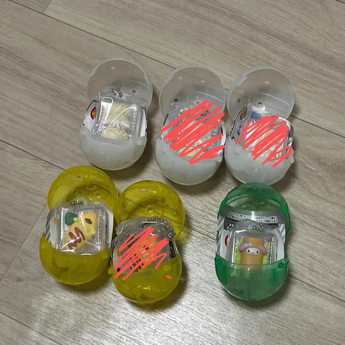 산리오 도시락 가챠 반찬 메지루시 미개봉 양도