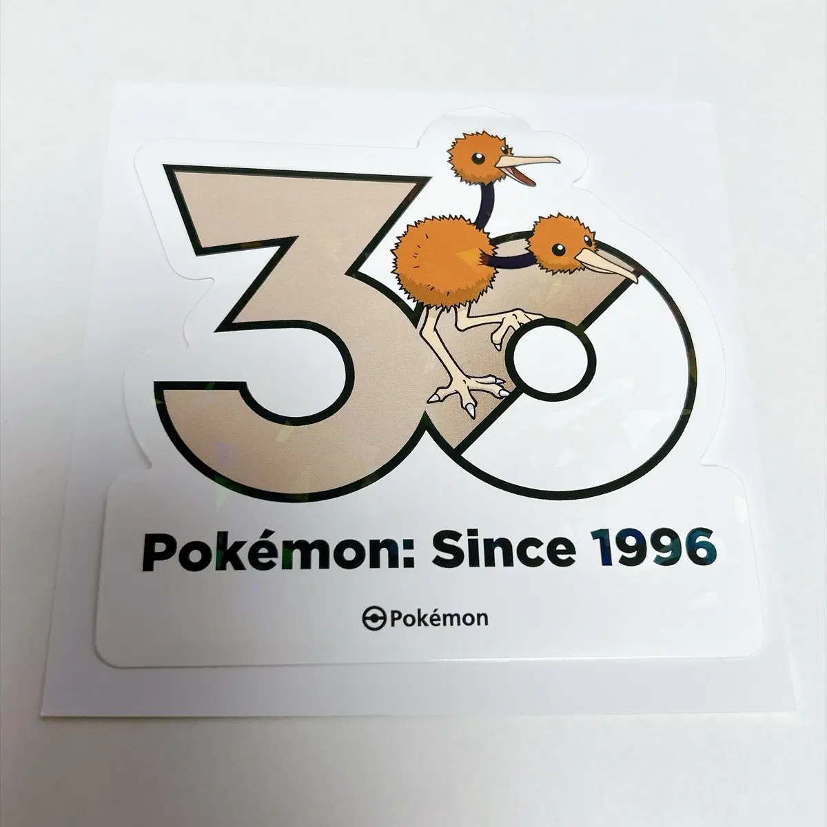 포켓몬스터 포켓몬 30주년 두두 로고 스티커